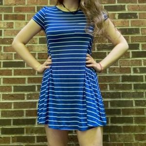 Arizona Jean Co. Striped T-shirt Knit Dress w/ Front Pocket